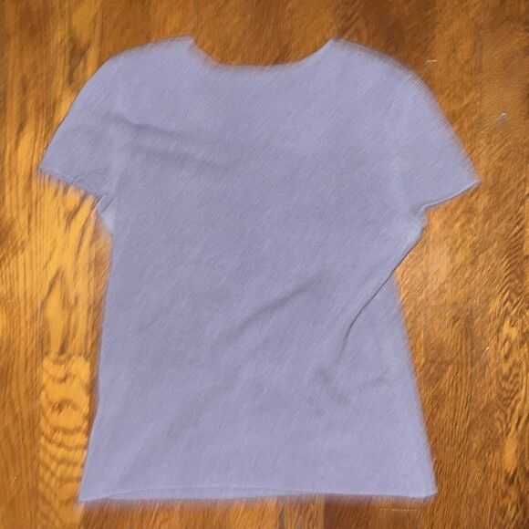 calvin klein collection sweater top 90% cashmere 10% lycra lavender shirt - Picture 4 of 7